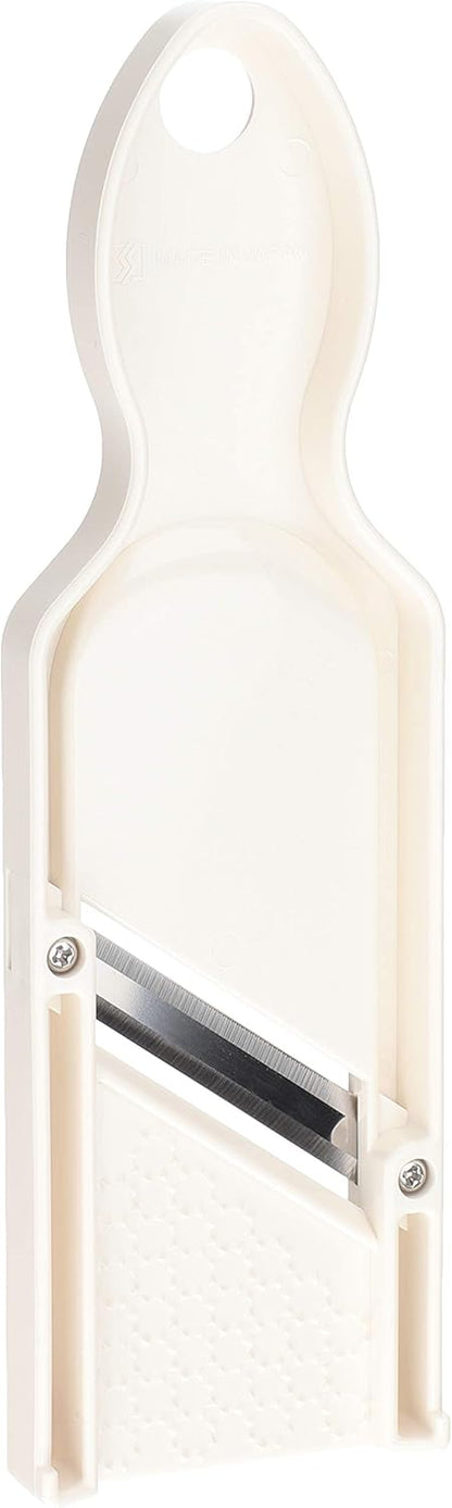 Nagao AMS-610 Tsubamesanjo Double-edged Mini Slicer, White, Made in Japan