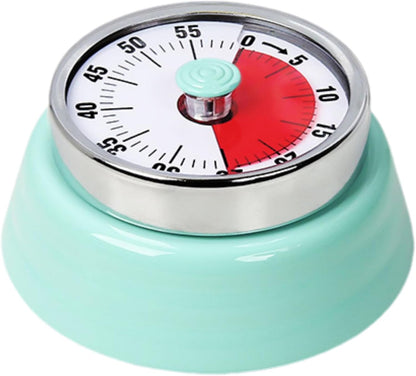 Kitchen Timer, Magnetic Visual Countdown Timer with Loud 72dB Alarm Mechanical Analog Dial for Cooking Baking Home Gym Office