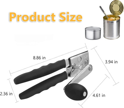 Heavy Duty Commercial Can Opener - Hand Crank Can Opener Swing Away Manual Can Opener with Magnet and Easy Turn Crank,Smooth Edge,Seniors Aid Tools for Restaurant,Home,Outdoor