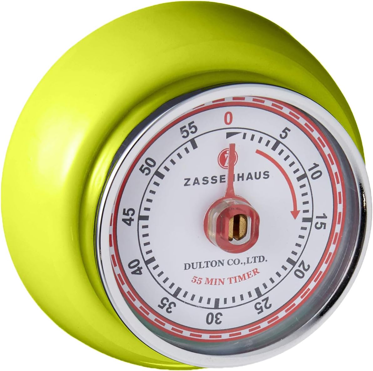 Zassenhaus Magnetic Retro 60 Minute Kitchen Timer, 2.75-Inch, Teal