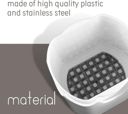 French Fry Cutter Natural Cut Rapid Slicer Vegetable Dicer Potato Tool Food Dicer Veggie Dicer Chopper Veg Chopper White