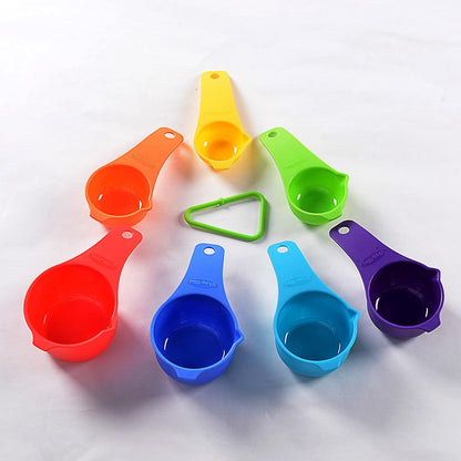 DOTINGHUX Plastic Measuring Spoons 8-Piece,Assorted Colors
