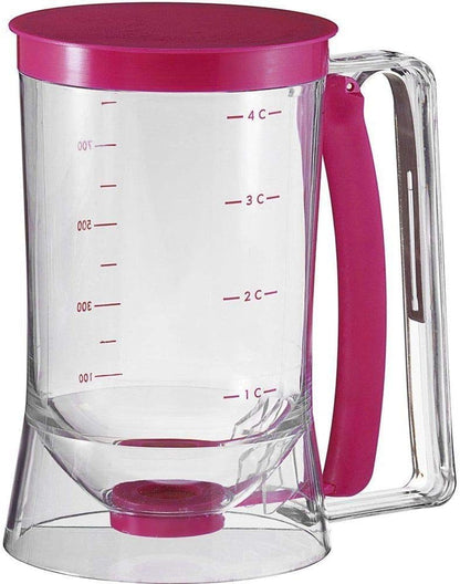 Pancake Cupcake Batter Dispenser Tool - Great for Cupcakes Muffins Creeps Cakes & Waffles – With Measuring Label – Chuzy Chef