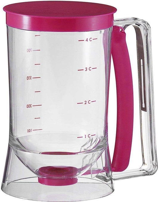 Pancake Cupcake Batter Dispenser Tool - Great for Cupcakes Muffins Creeps Cakes & Waffles – With Measuring Label – Chuzy Chef