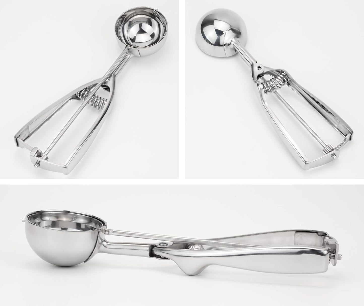 Professional 18/8 Stainless Steel Medium Cookie Scoop, Size 40