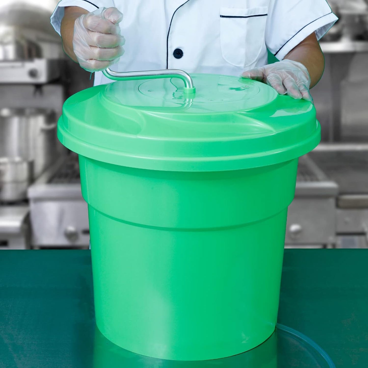 Wutfly 5 Gallon Large Commercial Manual Salad Spinner/Dryer