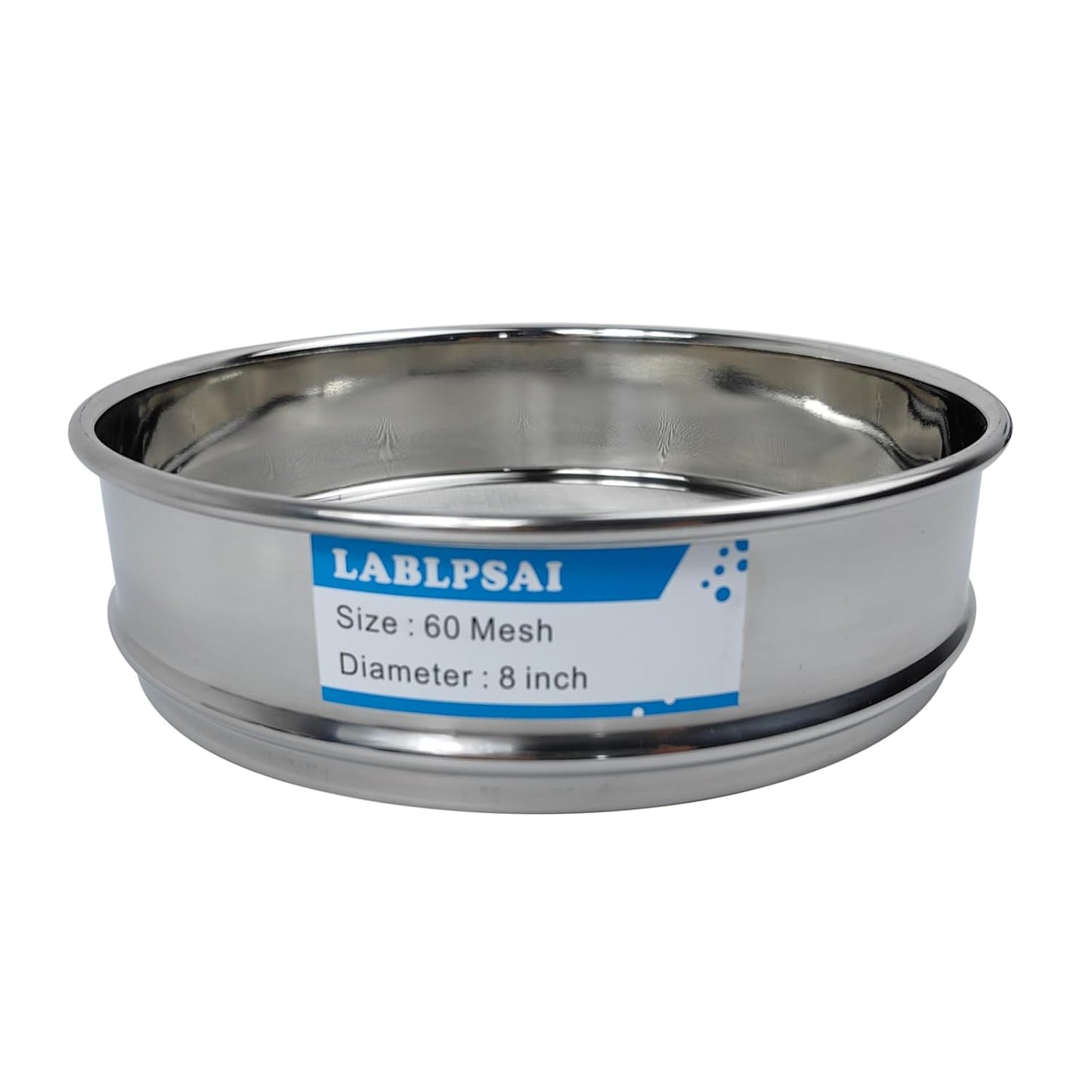 50 Mesh Lab Sieves 8" Diameter 304 Stainless Steel Wire Cloth Test Sieve for Industrial Laboratory Home