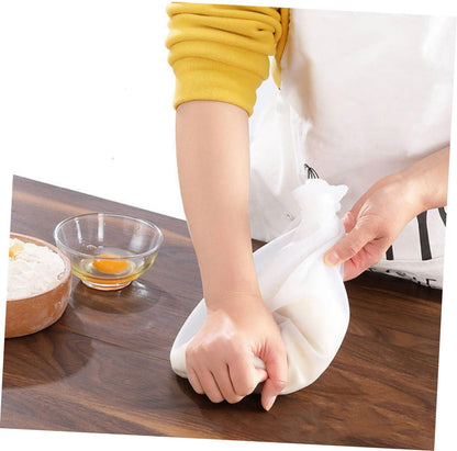 Zerodeko 2pcs Food-grade Silicone Dough Kneading Bags Cable Tie Thickened Non-stick Pastry Blender Pouch for Baking and Marinating Kitchen Supplies