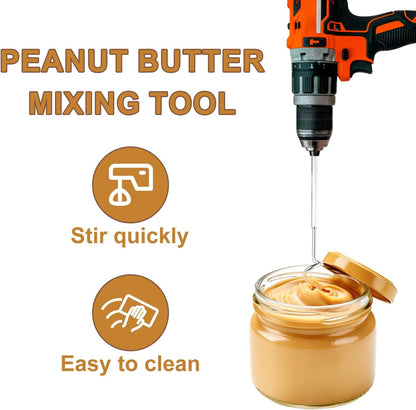 Meat Grinder & Egg Beater Drill Attachment, 304 Stainless Steel Mixer Tool for Standard Electric Drills for Ground Meat Patties Dough Cream & Batters (Silver)