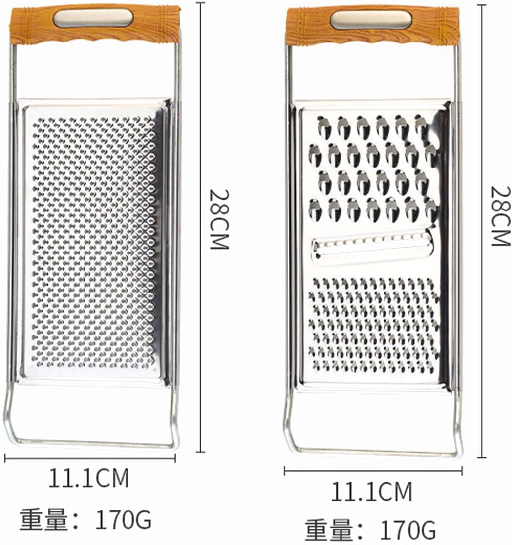 2 Pack Cheese Grater Handheld,Stainless Steel Zester Set of 2, Kitchen Flat Handheld Grater For Potato, Vegetable Chocolate, Spices,Carrot, Butter,Parmesan Cheese（Coarse Grater&Fine Grater）
