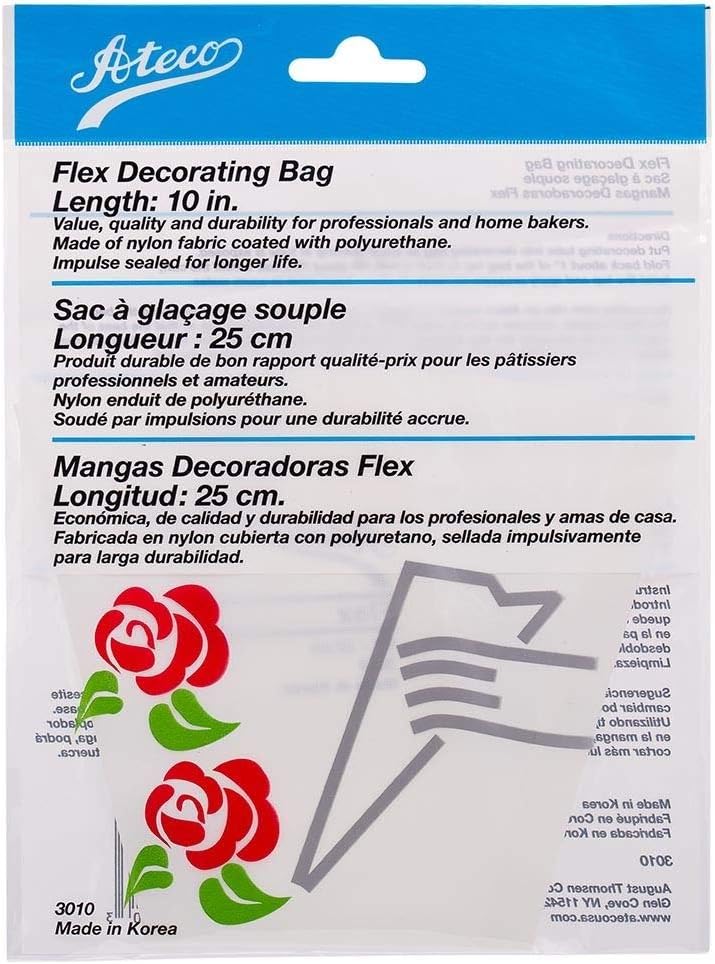 Ateco 3021 Flex Decorating Bag, Coated Nylon, 21-Inch, Reusable