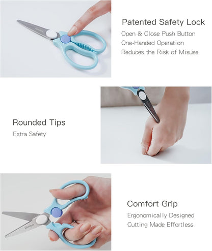 Simba Premium Portable Safety Food Scissors (Blue)
