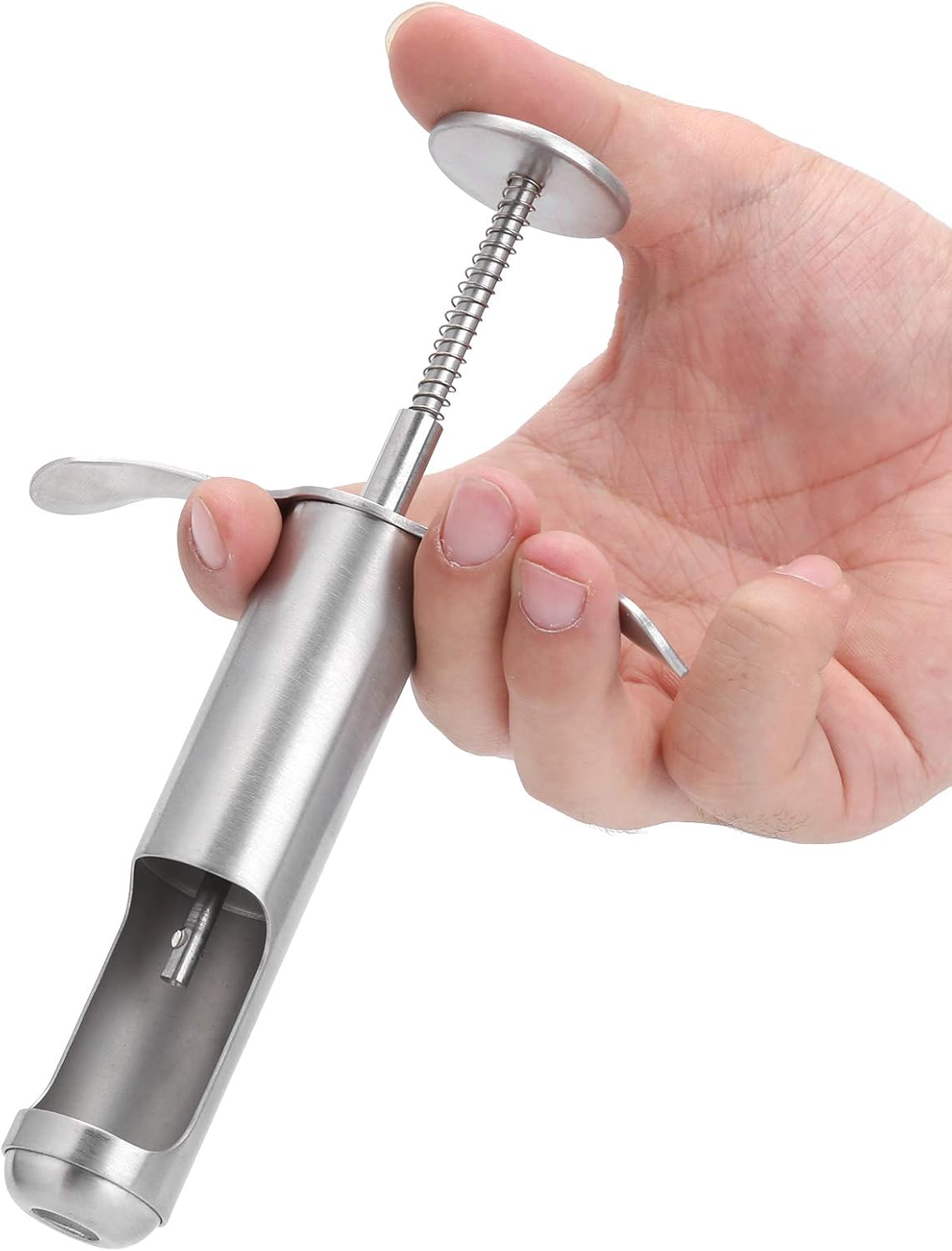 Stainless Steel Fruit Corer, Easy One Hand Use Kitchen Gadget for Cherry Olive Grape Hawthorn, with Durable Design