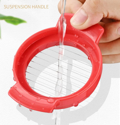 Egg Slicer 4-in-1 - Stainless Steel Hard Boiled Egg Cutter for Avocado, Fruits, Luncheon Meat, Easy Clean Kitchen Tool