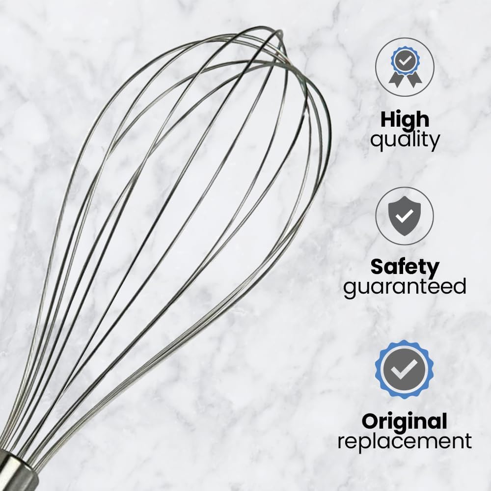 ANAKEL HOME Replacement Whisk Attachment BR64189652 Compatible with Braun Immersion Blender | Stainless Steel Blender Rod, Compatible with Multiquick & Minipimer Models