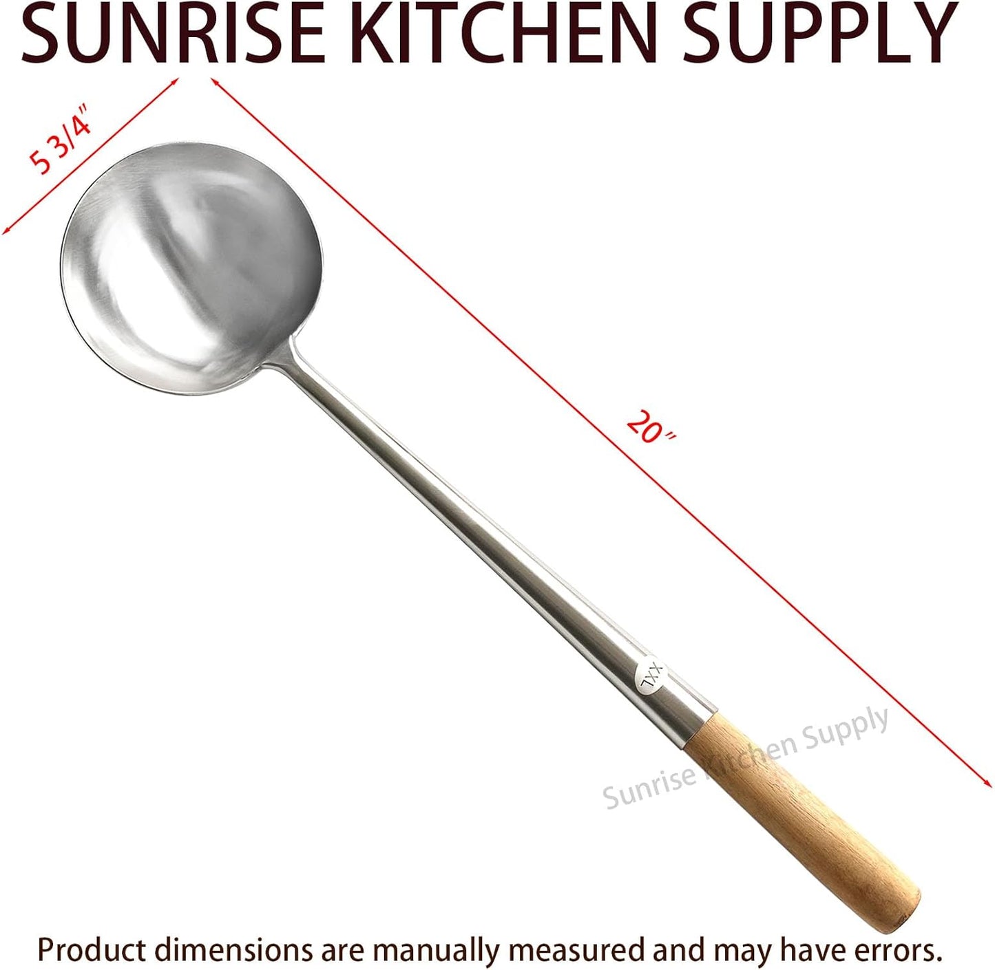 Sunrise Kitchen Supply Commercial Grade Wok Ladle 18" (#2)