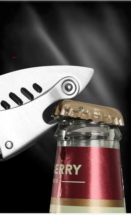 Unique Fish Corkscrew, Professional Waiters Corkscrew Wine Key Bottle Opener,Manual Wine Key for Servers, Waiters, Bartenders and Home Use