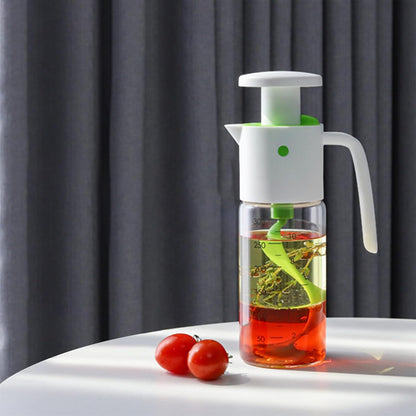 Yuehuam Salad Dressing Mixer, 300ml/ 10oz Leak Proof Salad Dressing Shaker Glass Bottle Juice Storage Ketchup Homemade Salad Dressing Container