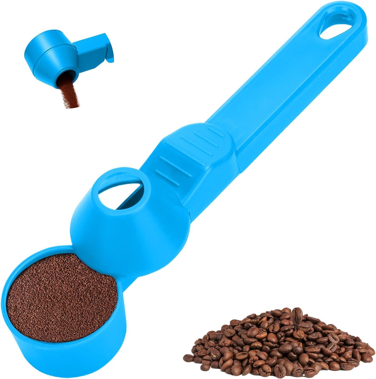 Palksky Coffee Scoop & Funnel for Reusable K Cup Refillable Coffee Pods, 2 Tablespoon Slide Coffee Measuring Funnel Scooper,1PCS