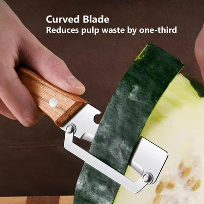 Premium Vegetable Peeler with Wooden Handle and Bottle Opener, Multifunctional Vegetable Peeler for Kitchen,Designed for Peeling Various Fruits and Vegetables(1pcs)