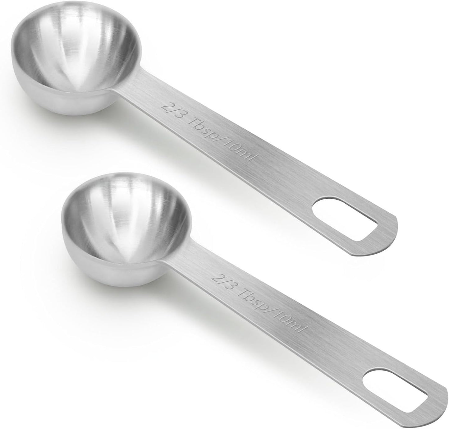 2 PCS 1 Teaspoon(5 mL | 5 cc | 1 Tsp | 1/3 Tablespoon) Stainless Steel Single Measuring Spoon, Easy to Use and Easy to Wash Metal Measuring Spoons Kitchen Gadgets for Cooking & Baking