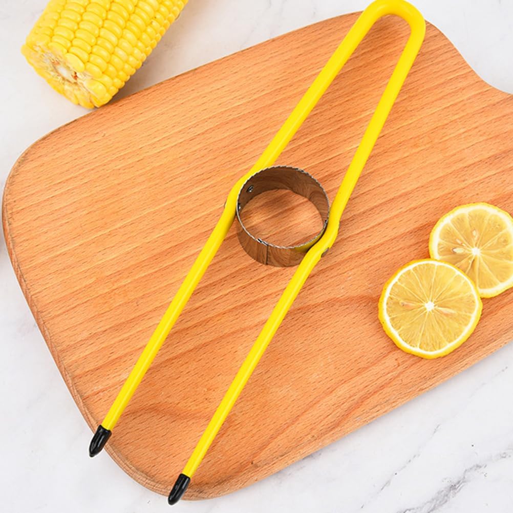 Happyyami Corn Strippers 2-Pack Portable Corn Peelers Stainless Steel Kernel Cutter Tool for Fresh and Dry Easy Removal Compact Kitchen Gadget 10.62In