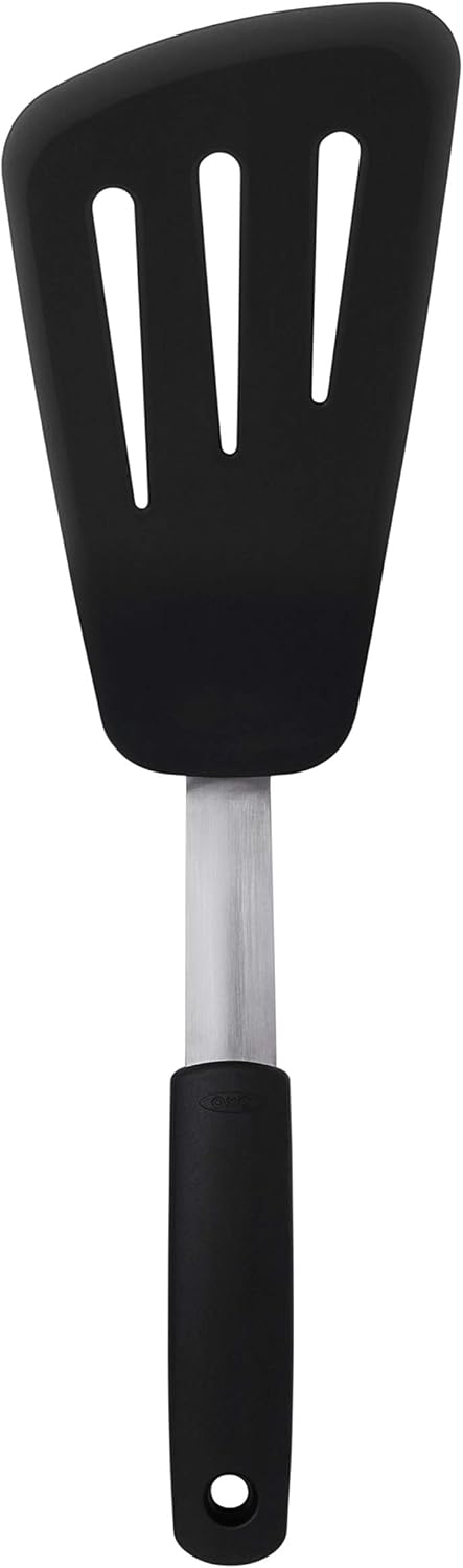 OXO Good Grips Silicone Flexible Omelet Turner,Black