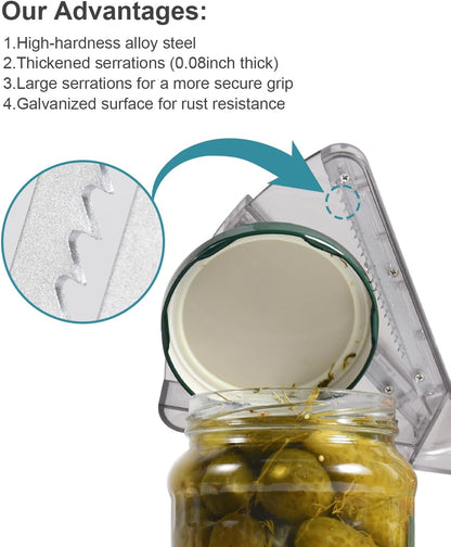 Jar Opener for Weak Hands, Dual-Layer Multifunctional Jar Opener Gripper, Bottle Openers for Seniors, Kitchen Gadgets, Non-Slip Jar Openers for Seniors, Arthritis, Lid Opener,