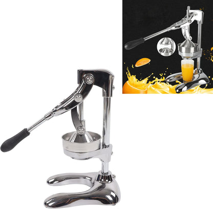 Nutripress Manual Juicer Stainless Steel Large Orange Squeezer Manual Press Juicer Separate Design Hand Pressed Juicer Fruit Squeezer With U Shaped Base Manual