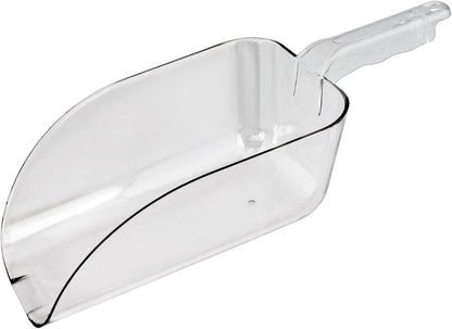 New Star Foodservice 34400 Polycarbonate Plastic Utility Ice Scoop, Clear, 12-Ounce