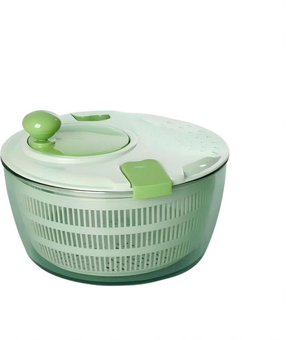 Salad Spinner-wash，Spin & Dry Salad Greens，Fruit & Vegetable wash，4.2qt.（green)…