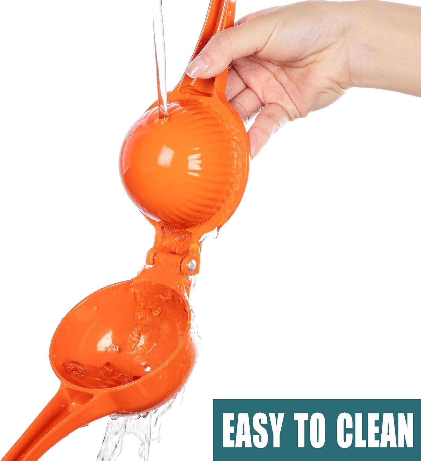 Y-ME Manual Juicer Citrus Lemon Squeezer, Fruit Juicer Lime Press Metal, Professional Hand Juicer Kitchen Tool(Yellow）