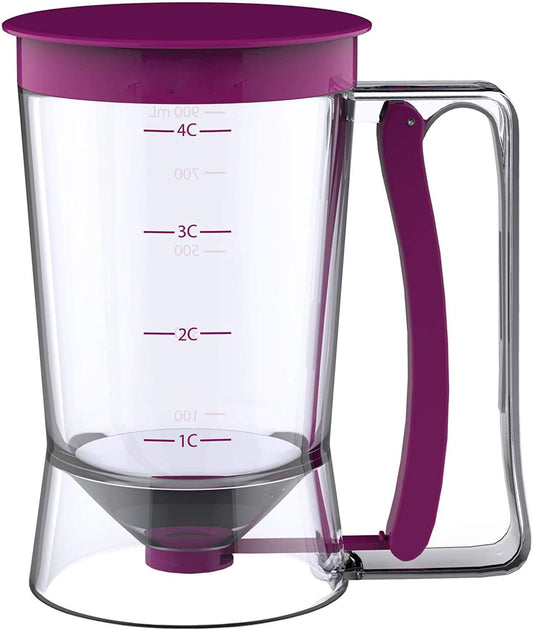 Pancake Cupcake Batter Dispenser - Perfect Baking Tool for Cupcakes Waffles, Muffin Mix, Crepes, Cake or Any Baked Goods