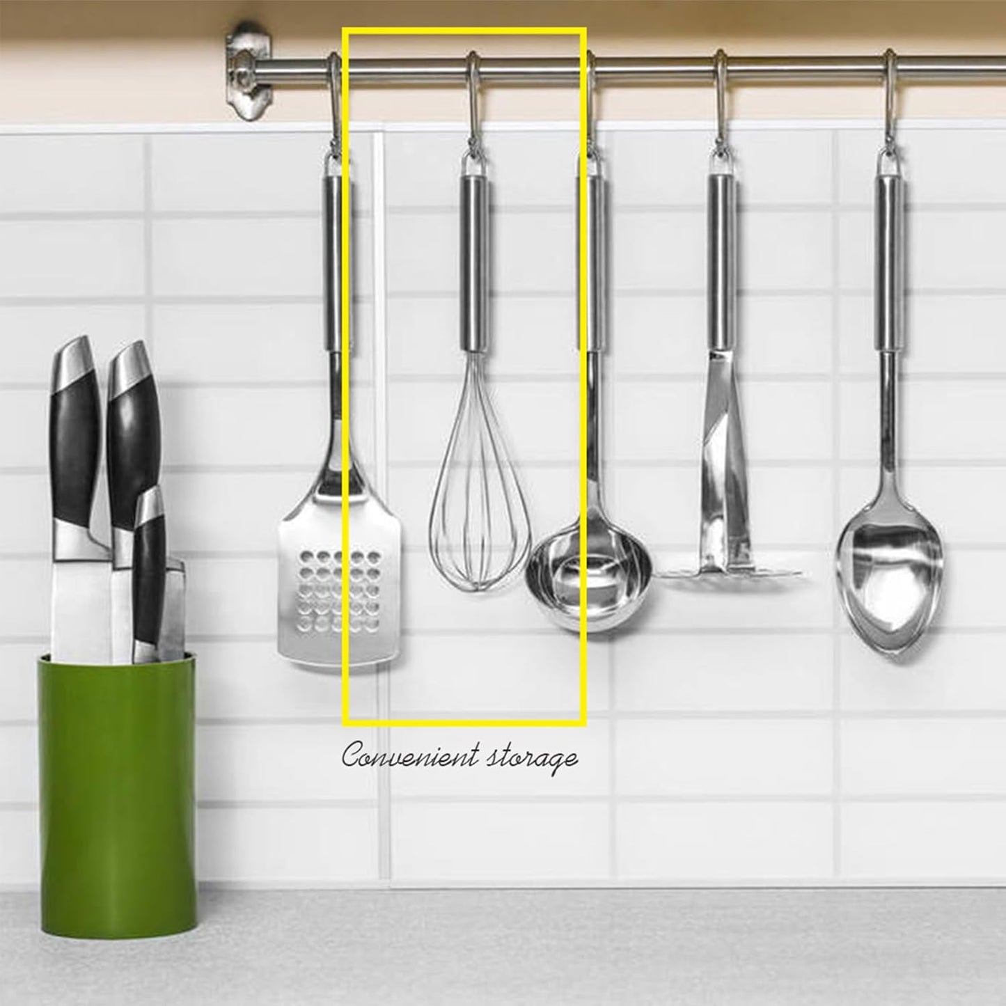 Digead Stainless Steel Whisk Set - 8"+10" Kitchen Wisk, Balloon Whisk for Baking, Cooking, Mixing, Blending, Beating Eggs, Cream, Sauces - Ergonomic Grip - 2 Pack