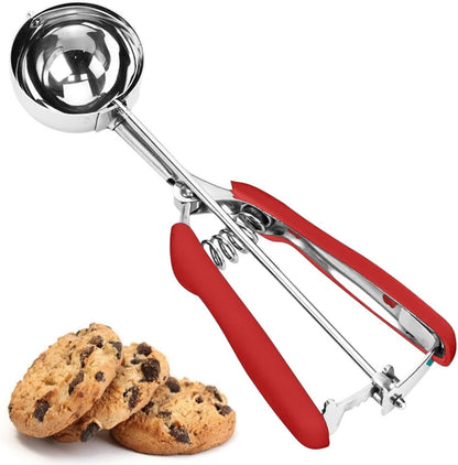 Cookie Scoop, Ice Cream Scoop, 1Tbsp/15 ml/0.5oz Cookie Scoops for Baking, 18/8 Stainless Steel Cookie Scooper for Baking, Ice Cream Scooper with Trigger Release, Cookie Dough Scoop with Non-slip Grip
