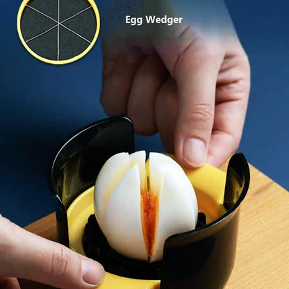 Egg Slicer Cutter Multi-functional Hard Boiled Egg Wedger (2 in 1)