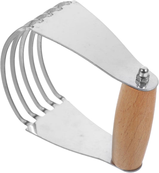 Stainless Steel Pastry Cutter Reusable Dough Blender Tool for Baking Kitchen Supplies and Pastry Making and Sturdy Design for Biscuits Cakes and More