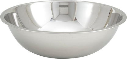 Winco 8 Quart Heavy-Duty Stainless Steel Mixing Bowl with Non-Slip Base