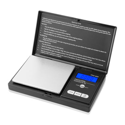 Weigh Gram 200g Digital Pocket Gram Scale 0.01g Accuracy, 200g x 0.01g Mini Digital Grams Scale, Small Food Scale, Jewelry Scale, Ounces Grains Scale With100g Calibration Weight