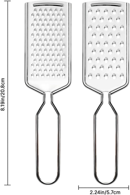 4 PCS Cheese Grater,Stainless Steel Cheese Shredder,Lemon Vegetable Slicer Food Shredde for Kitchen Gadgets(4-sided)