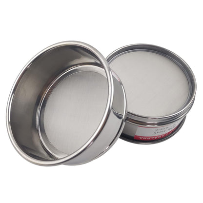 LABALPHA 70 Mesh Lab Sieves, Test Sieve #70 Mesh, 4'' Diameter, 304 Stainless Steel Wire Cloth (0.22mm)