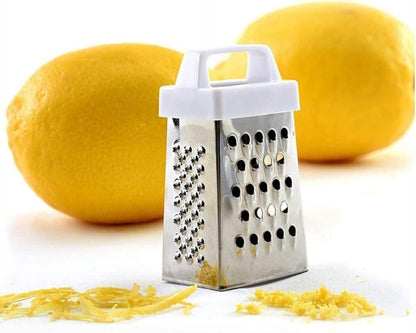 Mini Garlic Grater, Stainless Steel Cheese Ginger Vegetable Spices Small Grater for Kitchen, Black (Black)