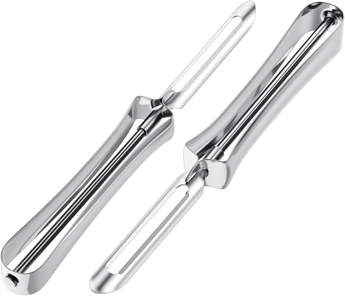 2 Pack Swivel Vegetable Peelers, Stainless Steel Carrot Peelers Safe Kitchen Tool for Carrot Potato Fruit Dishwasher