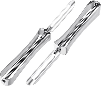 2 Pack Swivel Vegetable Peelers, Stainless Steel Carrot Peelers Safe Kitchen Tool for Carrot Potato Fruit Dishwasher