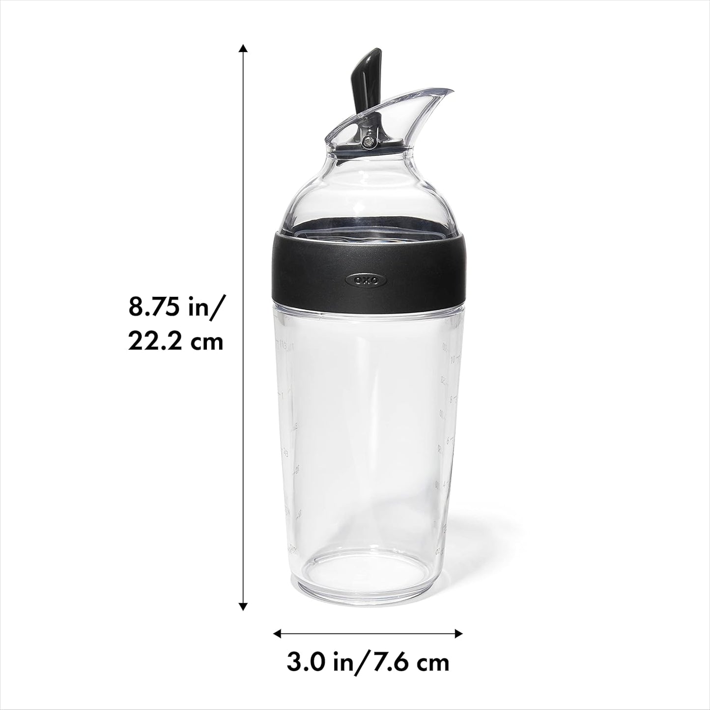 OXO Good Grips Little Salad Dressing Shaker + OXO Good Grips Salad Dressing Shaker Clear Large