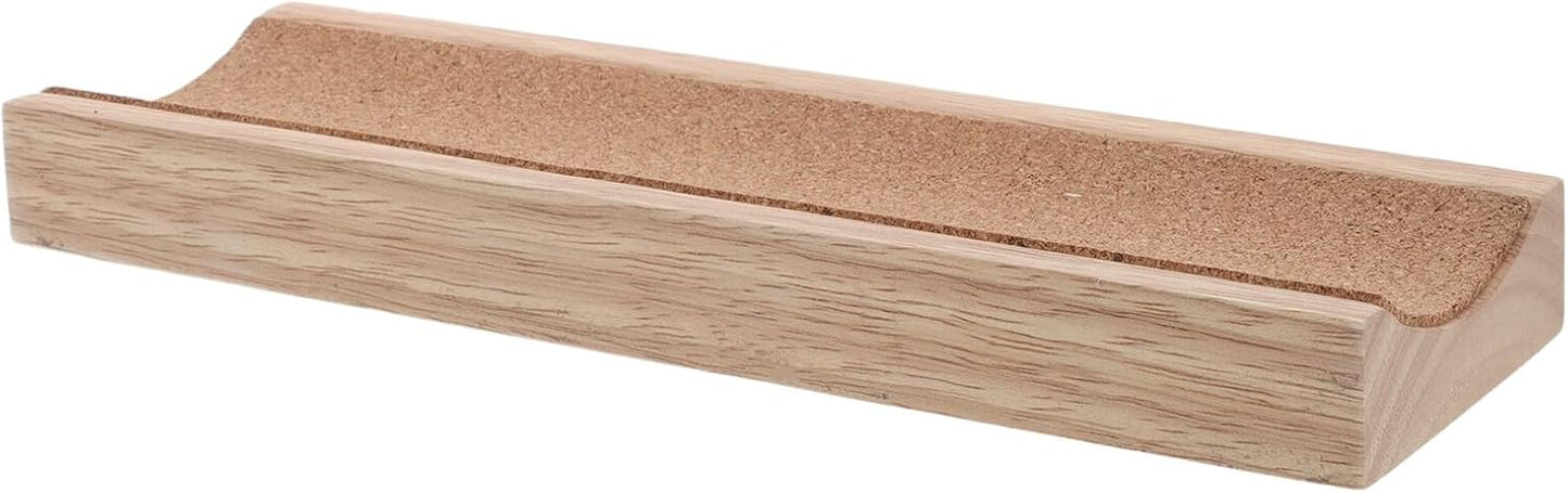 Garneck Wood Rolling Pin Holder Compact Storage Organizer for Pastry Dough Fondant Bakers Space-saving Kitchen Base Stand Compatible with Various Roller