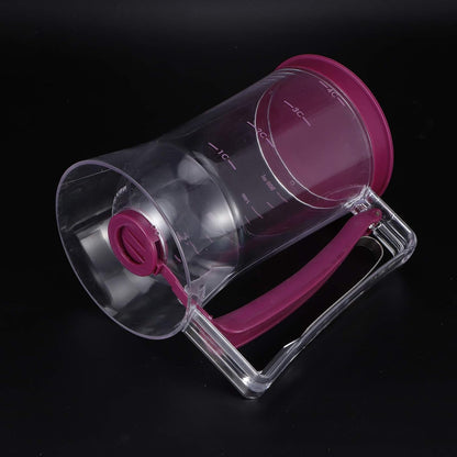 Pancake Batter Dispenser, 900mL Batter Dispenser with Squeeze Handle and Measuring Marks Baking Tool for Pancakes, Waffles, Muffins, Crepes Cupcakes