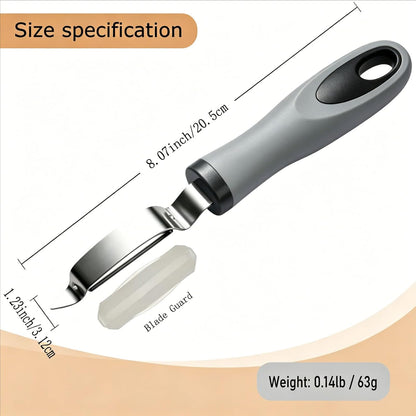 Vegetable Peeler, Stainless Steel Swivel Fruit Peeler with Ergonomic Non-Slip Handle, Built-in Eye Remover, Dishwasher Safe Kitchen Peeler for Potatoes, Carrots, Apples (Black)
