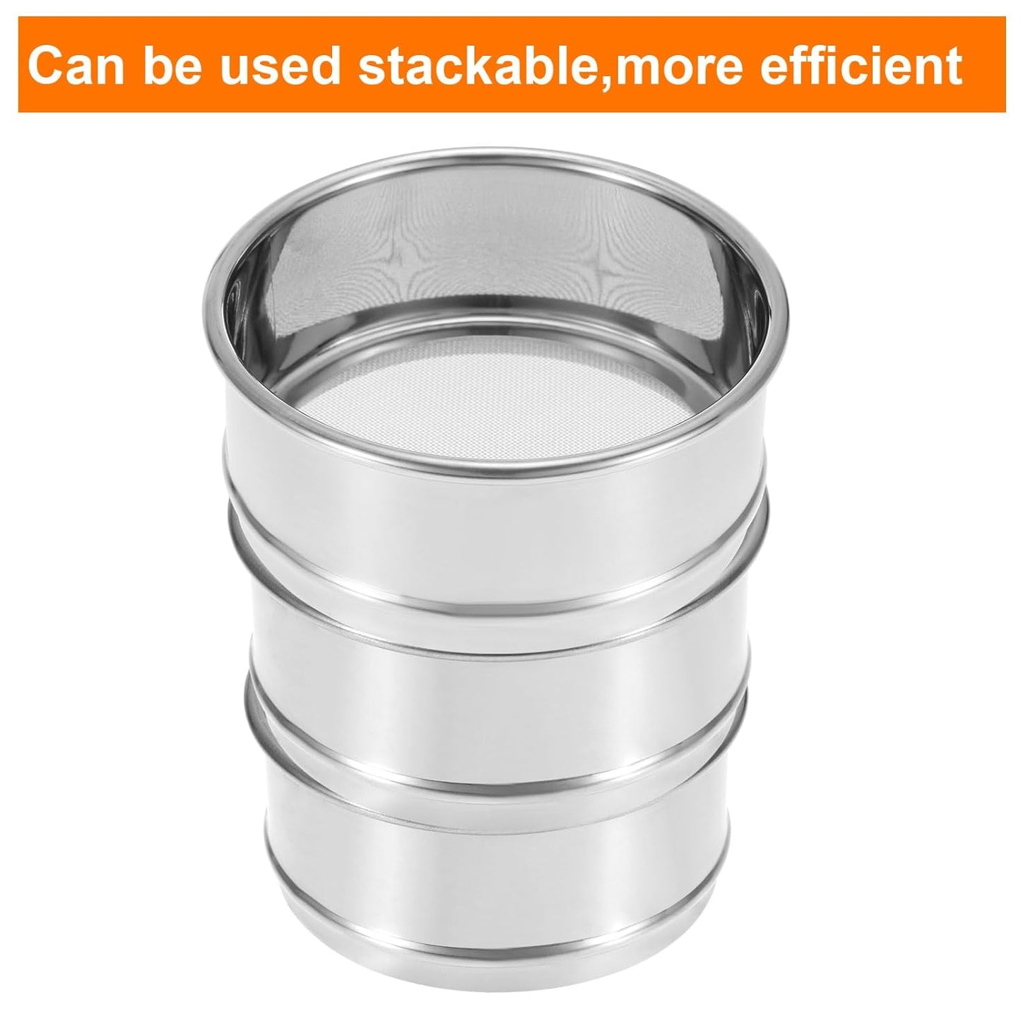 PATIKIL 150 Mesh Lab Sieve, 4" Diameter Test Sieve 304 Stainless Steel Wire Cloth (0.1mm) for Industrial Laboratory