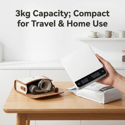 Partyreal Digital Kitchen Scale Capacity, Stainless Steel Food Scale with oz/g Units | Replaceable Battery Power | Ideal for Meal Prep, Cooking, Baking